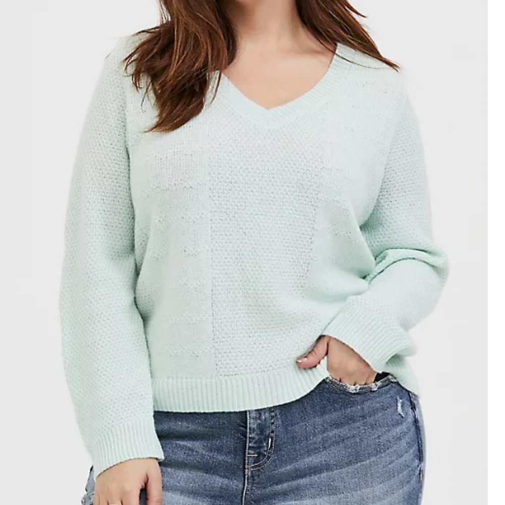 Torrid Size 5 Mint Midi Pullover Sweater